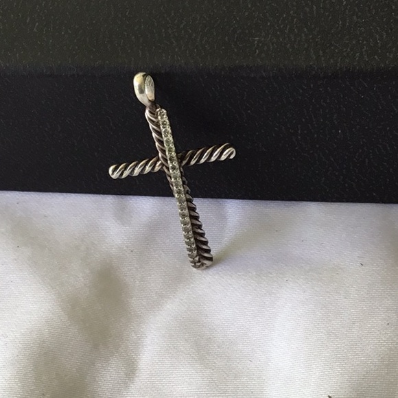 David Yurman Jewelry - David Yurman Authentic 🌺 Diamond 925  Cross Rare Mint